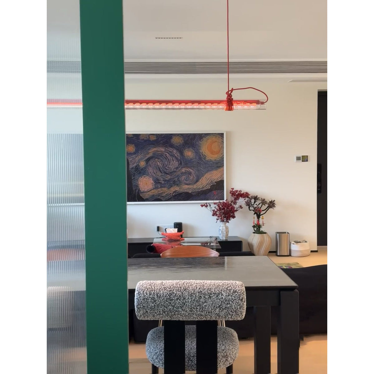 Rivalaya lampa wisząca ze szkła