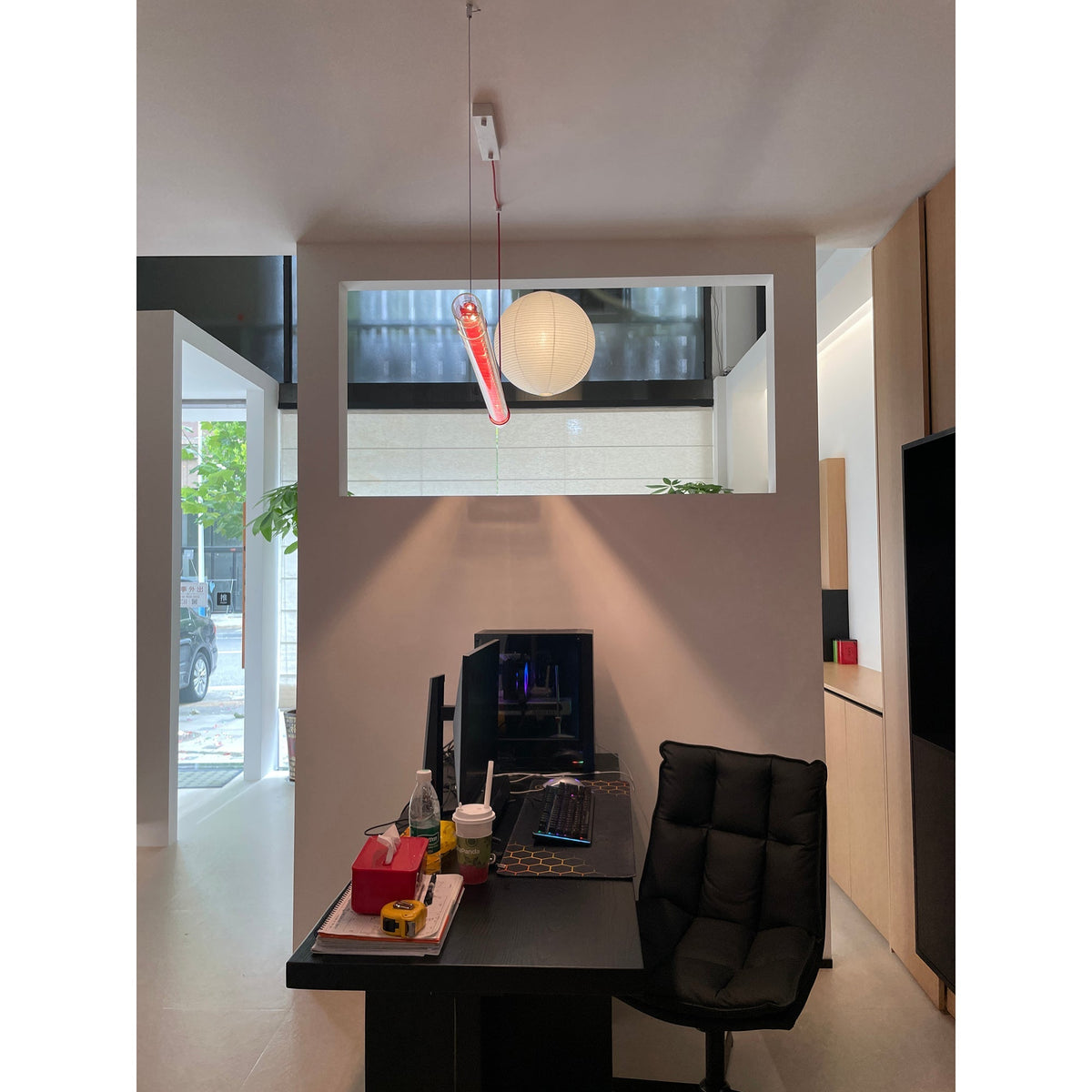 Rivalaya lampa wisząca ze szkła