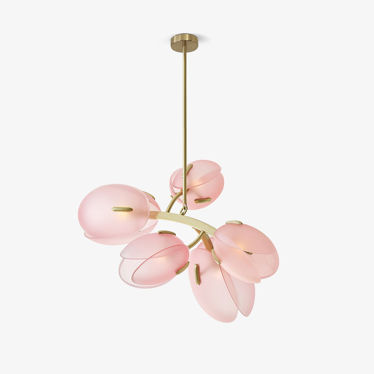 Blossom nowoczesny żyrandol ze szkła