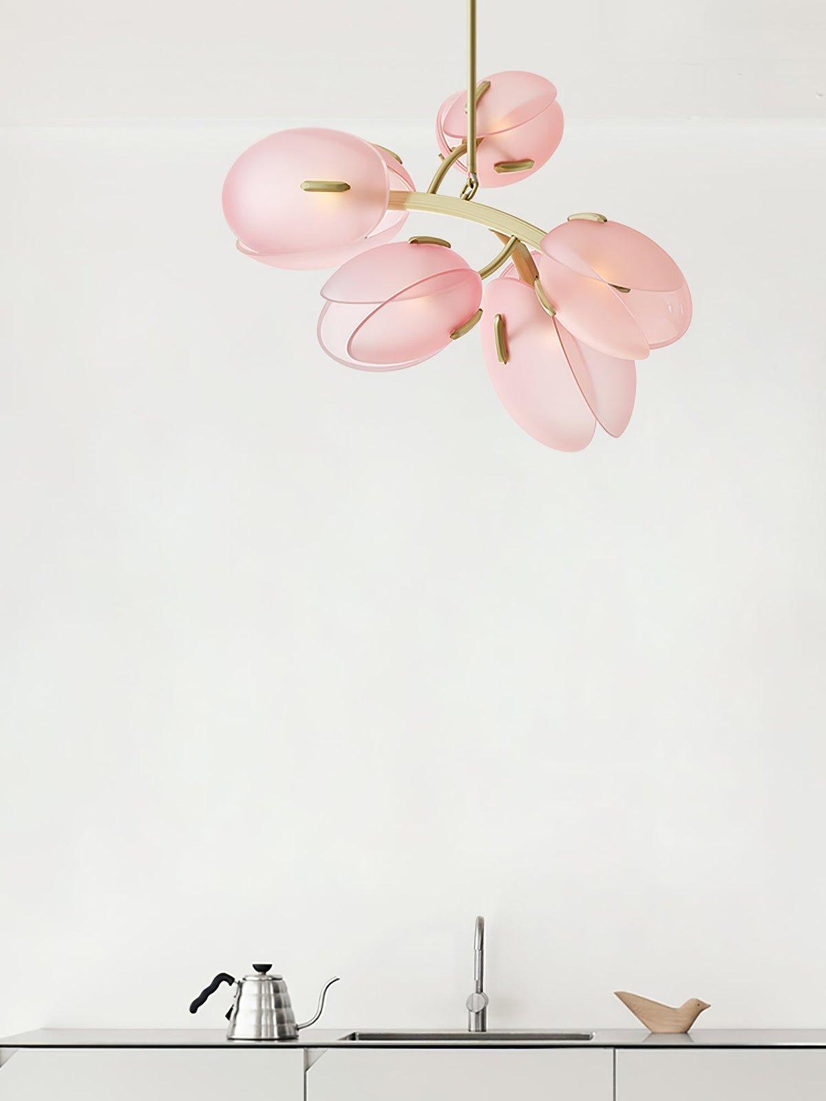 Blossom nowoczesny żyrandol ze szkła