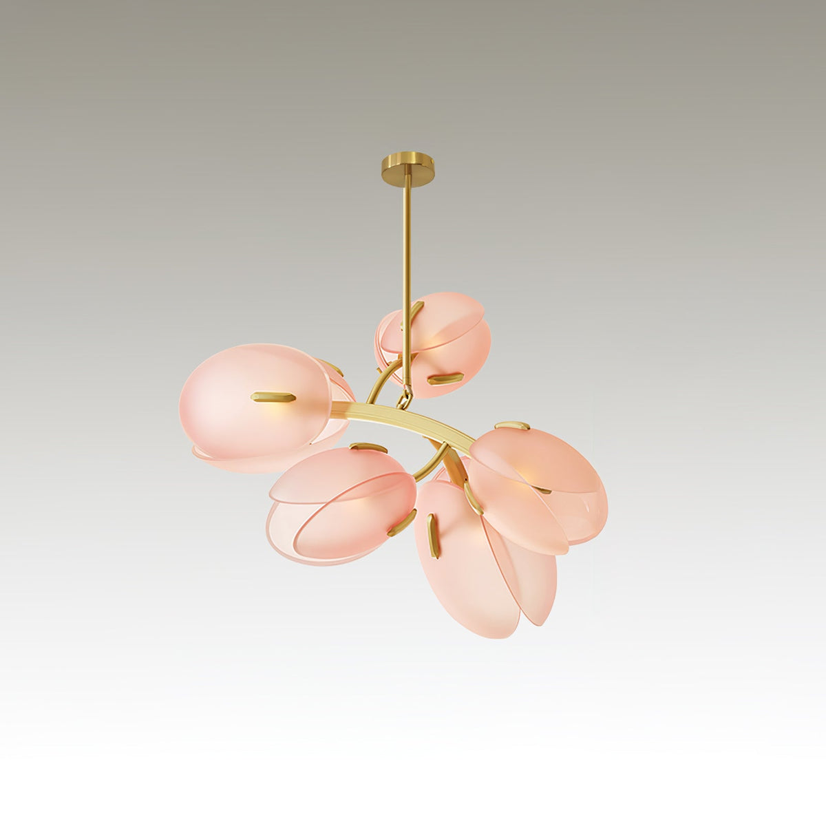 Blossom nowoczesny żyrandol ze szkła
