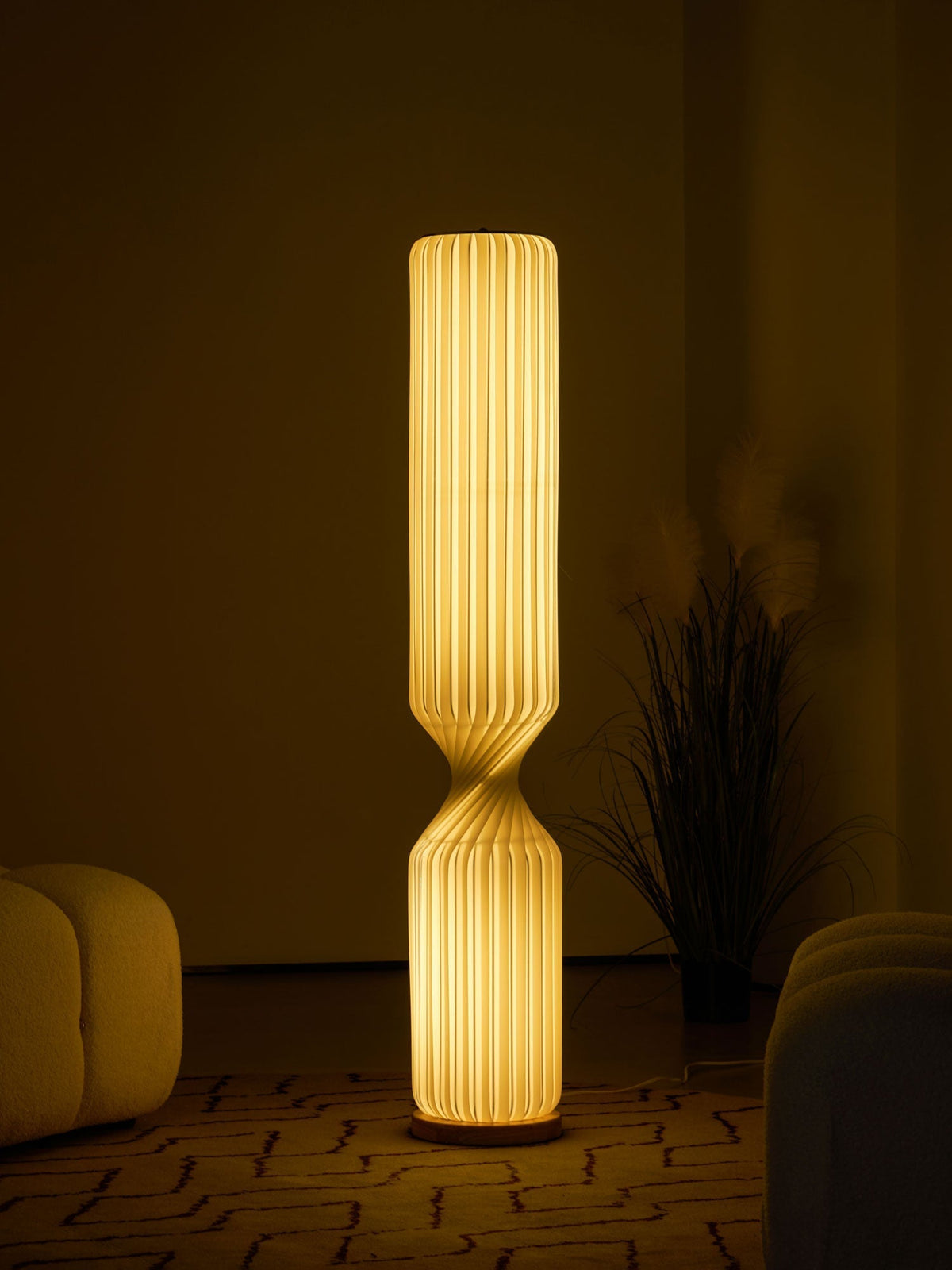 Oraeoril nowoczesna lampa stojąca z PVC