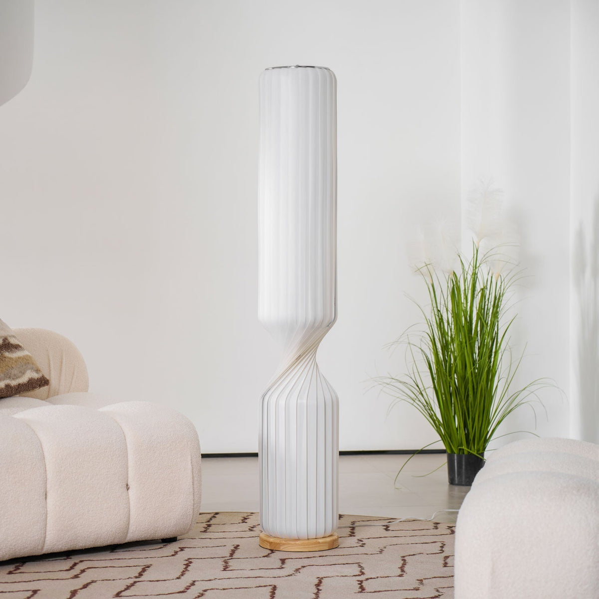 Oraeoril nowoczesna lampa stojąca z PVC