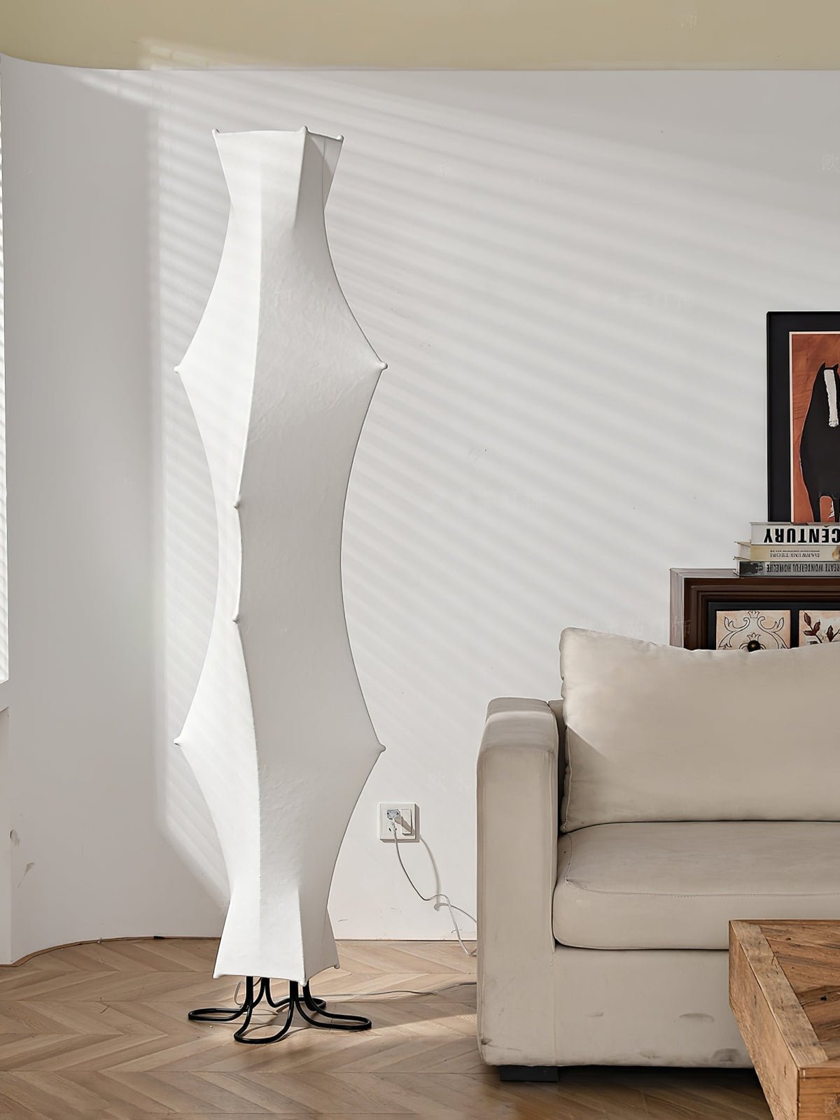 Vela Twist lampa stojąca ze szkła