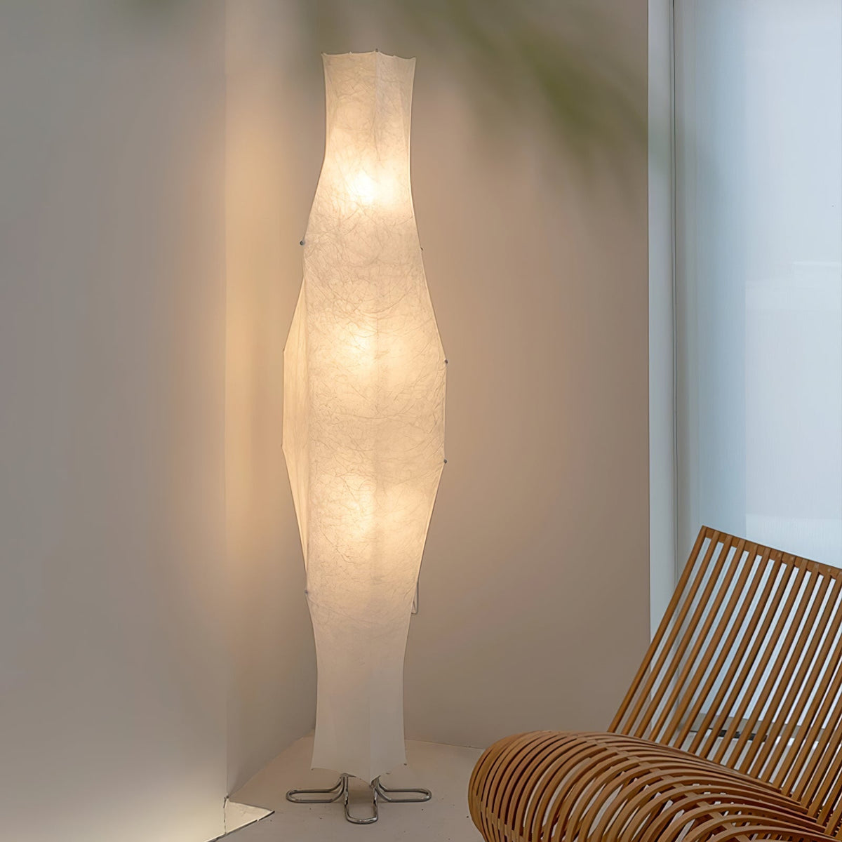 Vela Twist lampa stojąca ze szkła