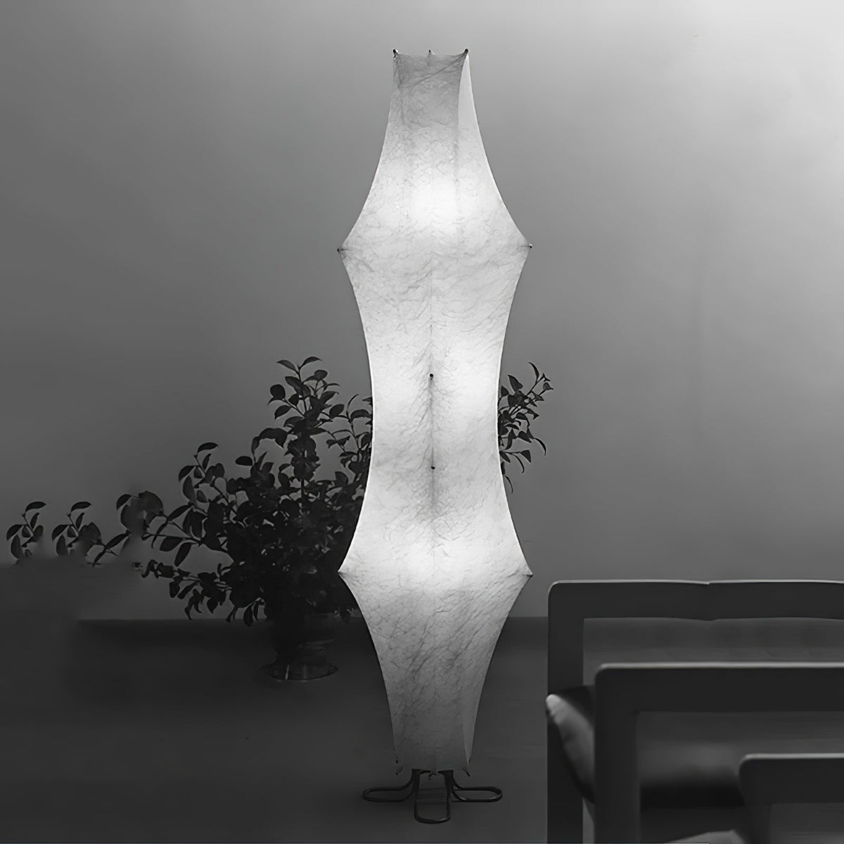 Vela Twist lampa stojąca ze szkła