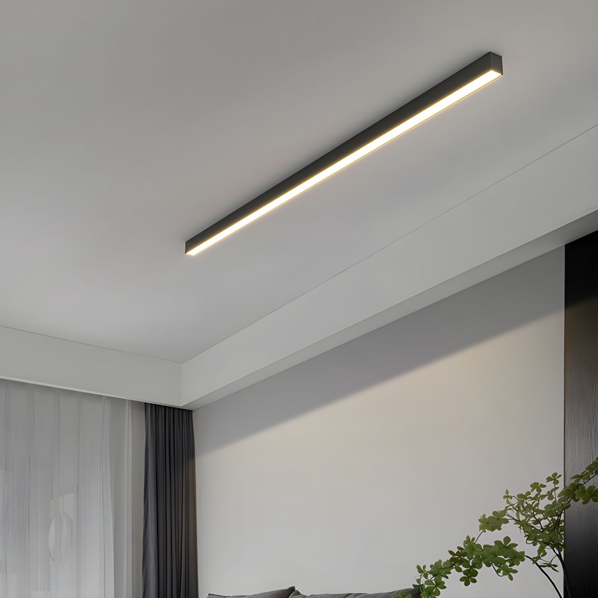 Somino lampa sufitowa liniowa ultra cienka minimalistyczna funkcjonalna