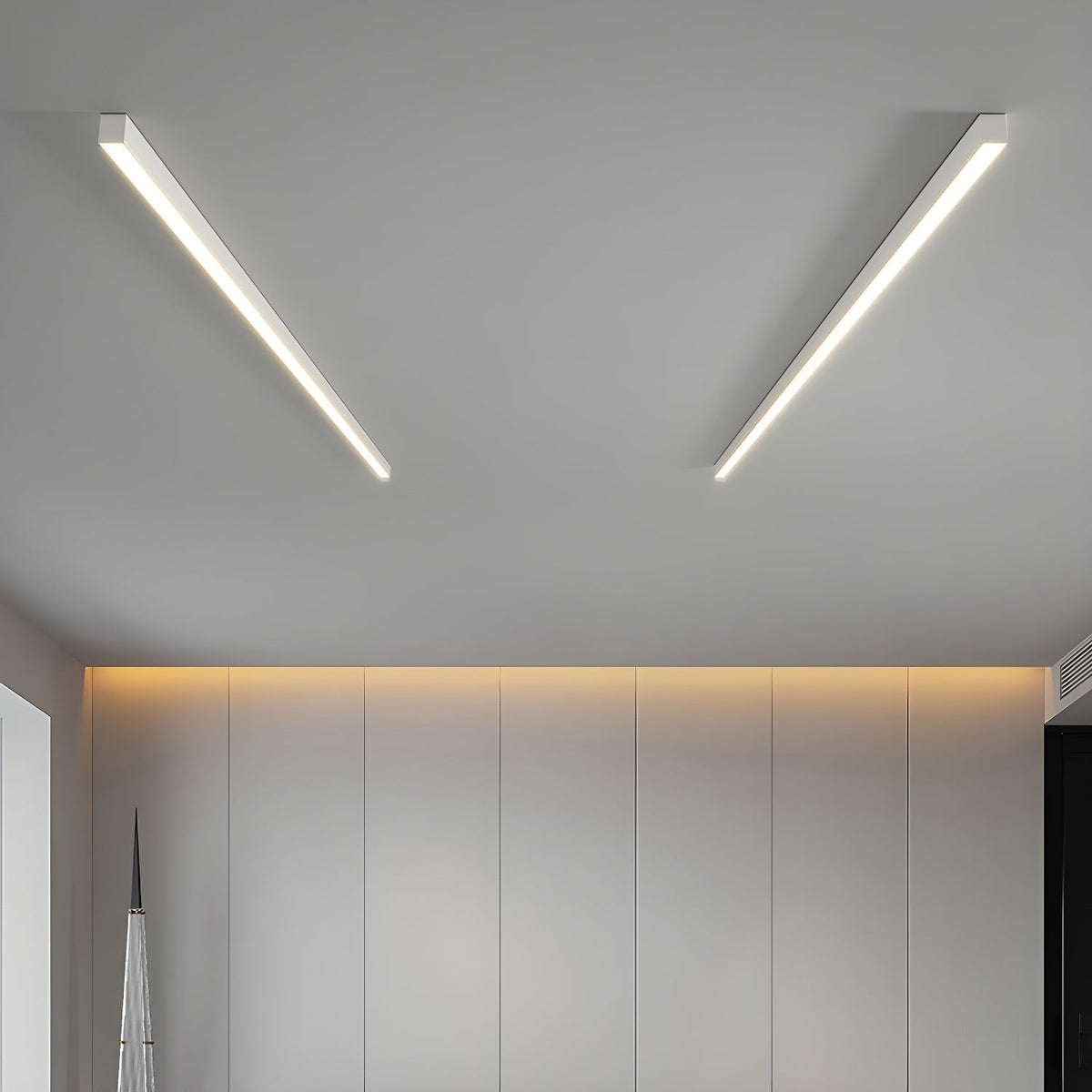Somino lampa sufitowa liniowa ultra cienka minimalistyczna funkcjonalna