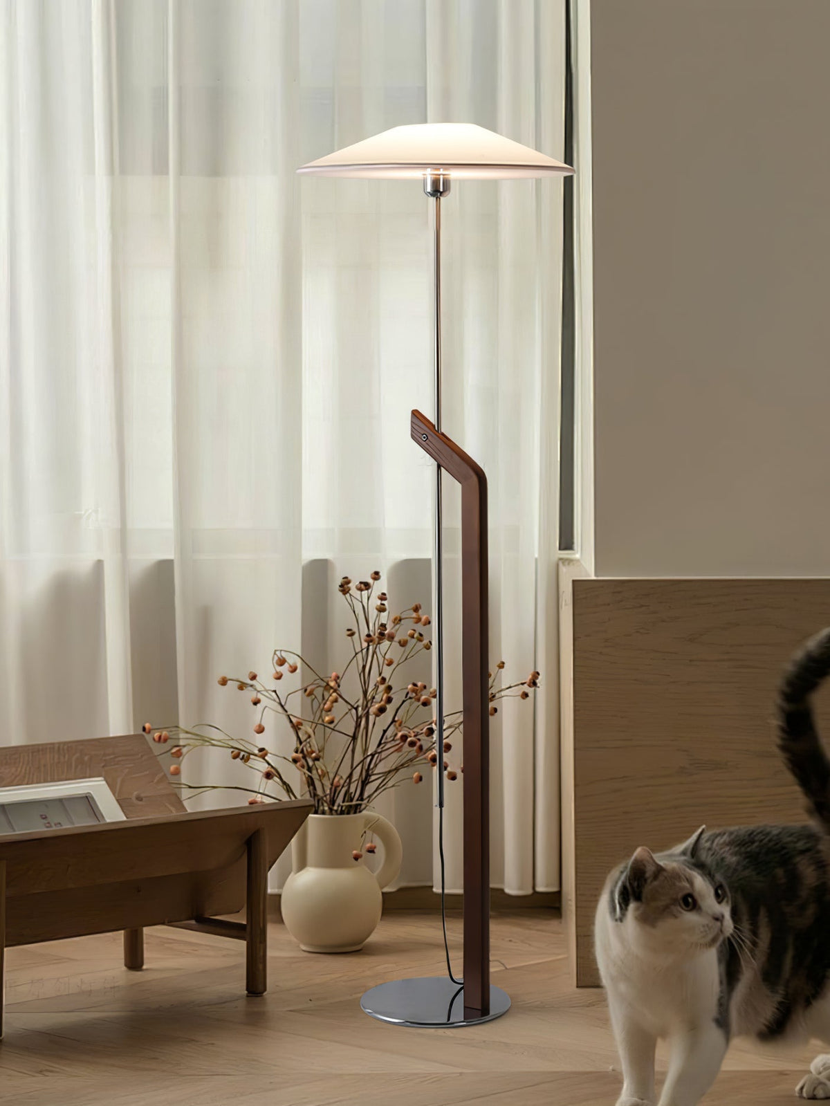 Lumorine nowoczesna lampa stojąca typu parasol