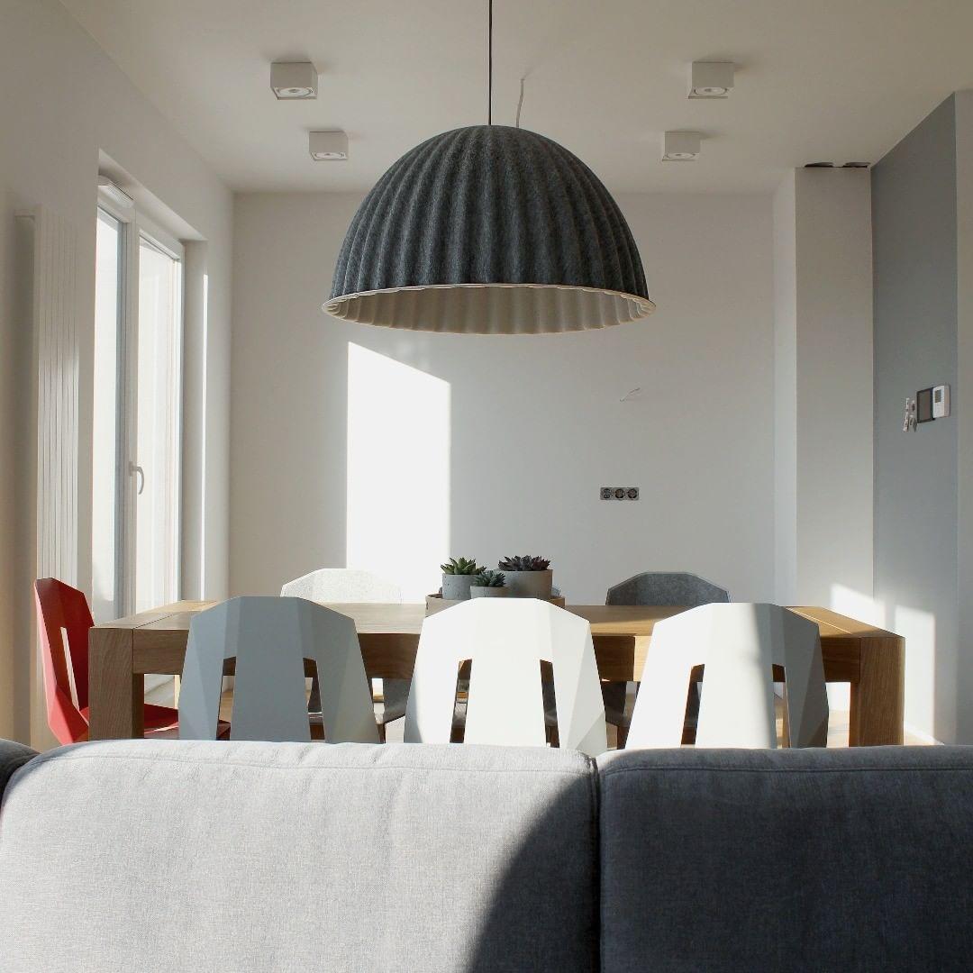 Dinora wisząca lampa wełniana w stylu klasycznym
