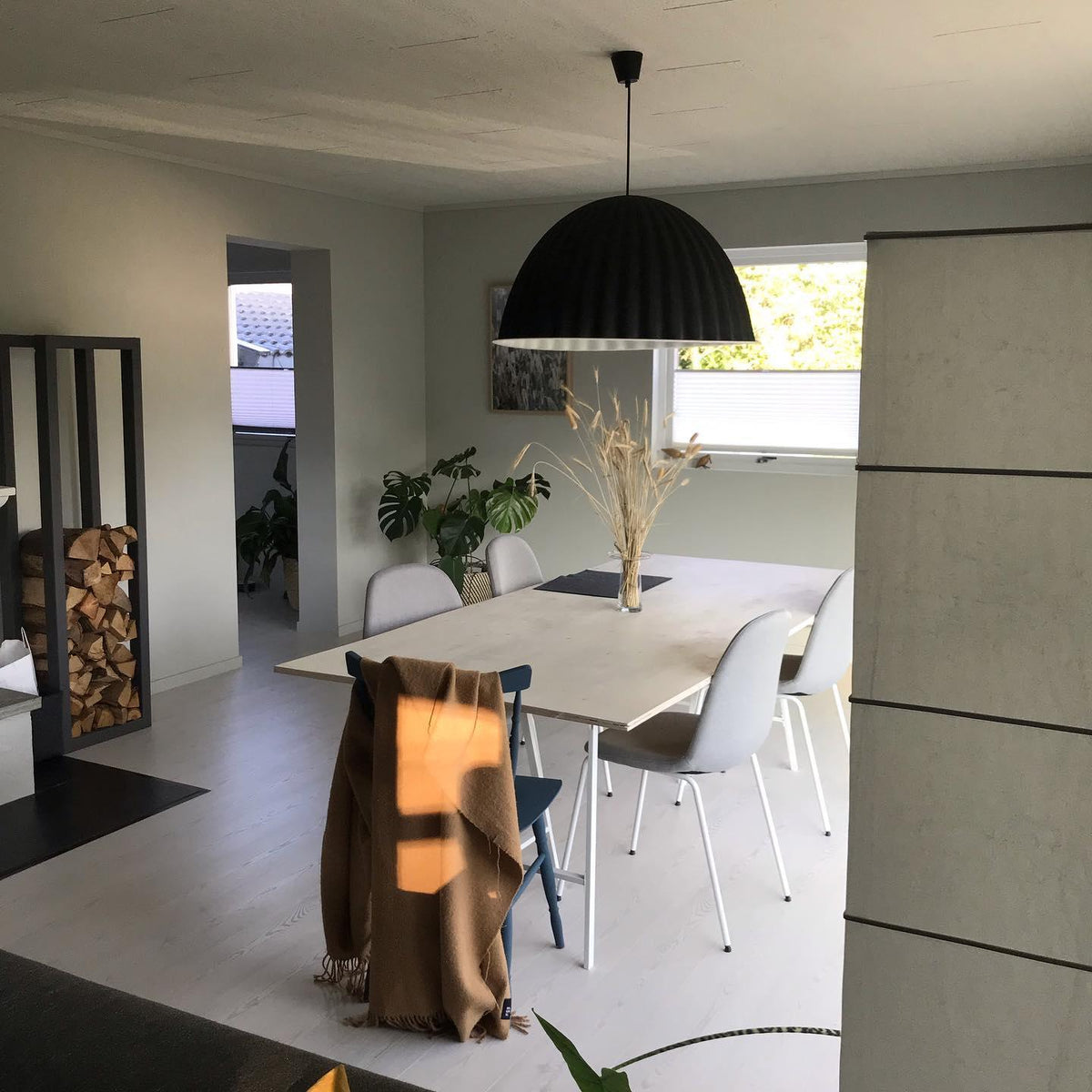 Dinora wisząca lampa wełniana w stylu klasycznym