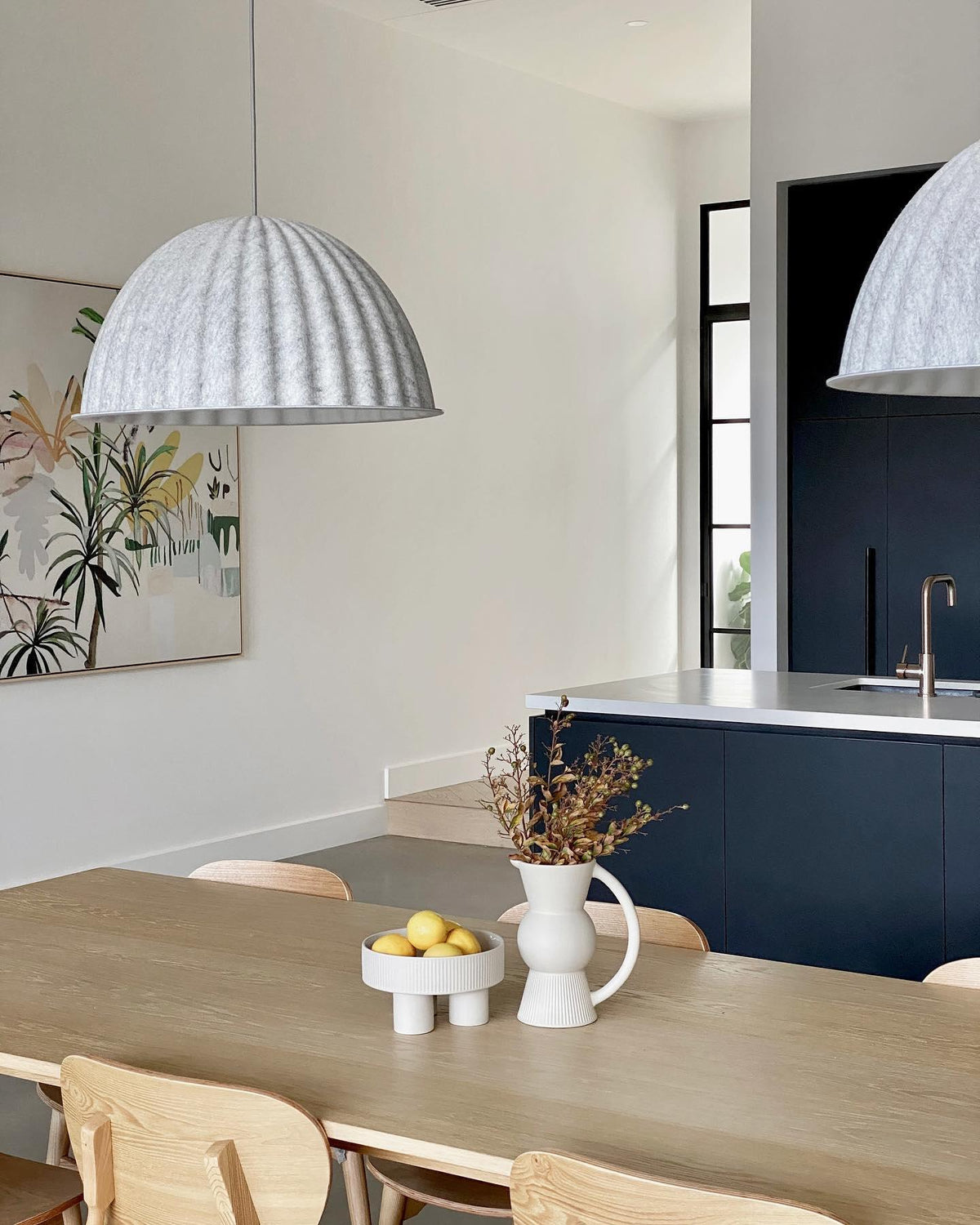 Dinora wisząca lampa wełniana w stylu klasycznym