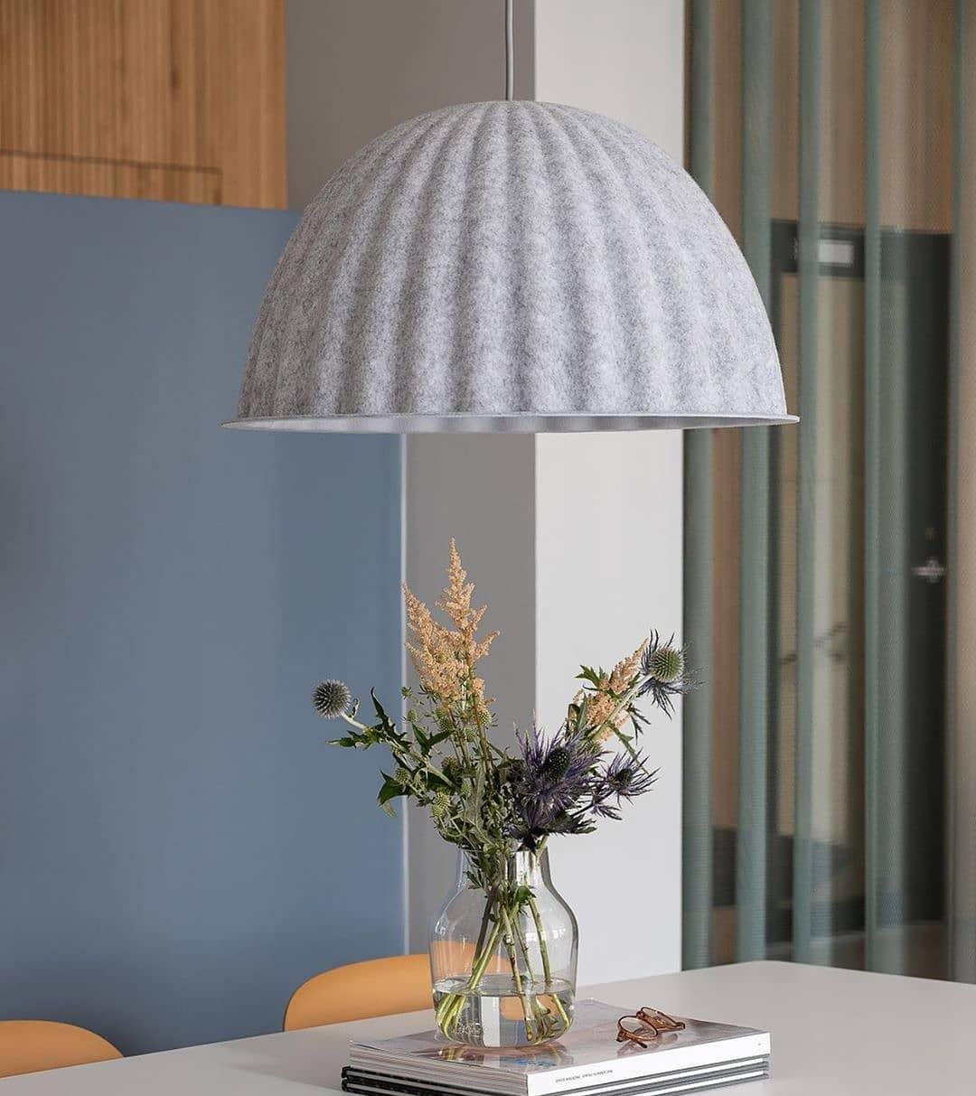 Dinora wisząca lampa wełniana w stylu klasycznym