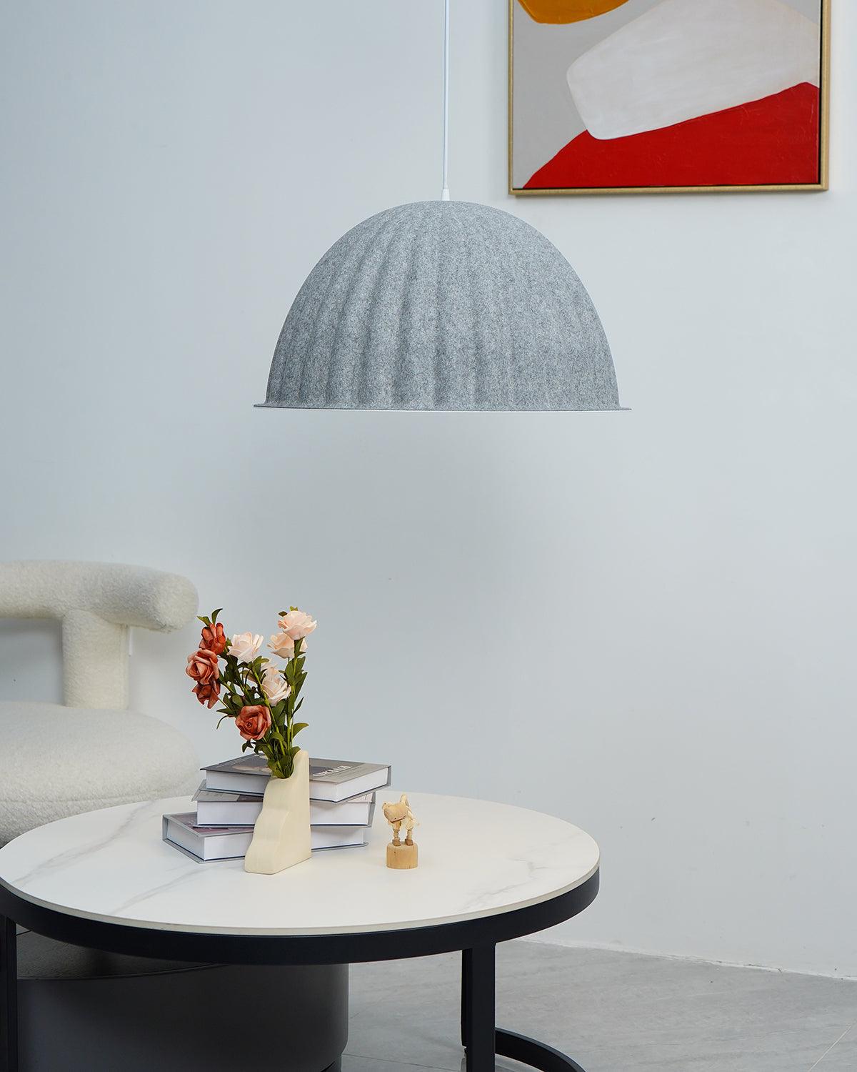Dinora wisząca lampa wełniana w stylu klasycznym