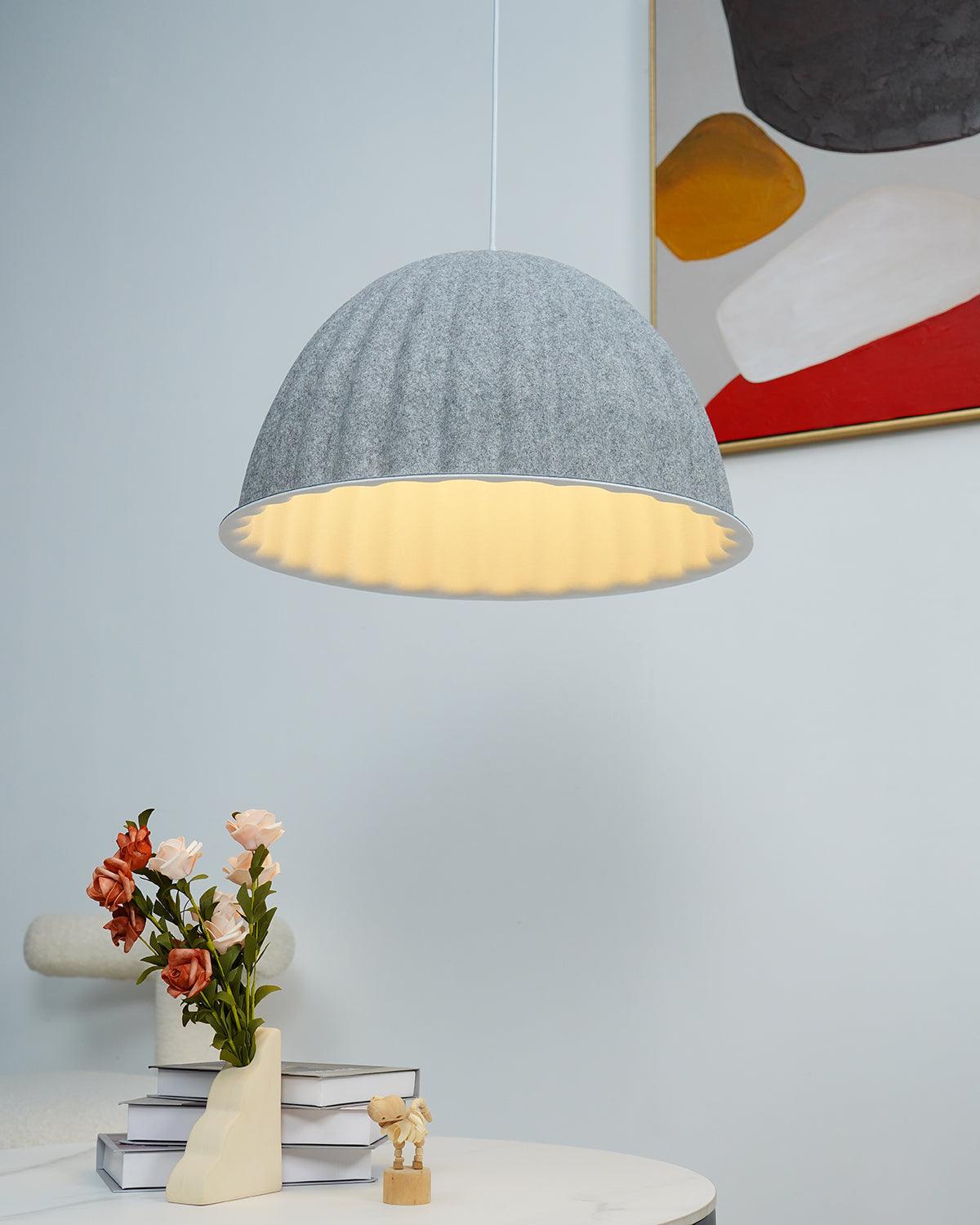 Dinora wisząca lampa wełniana w stylu klasycznym