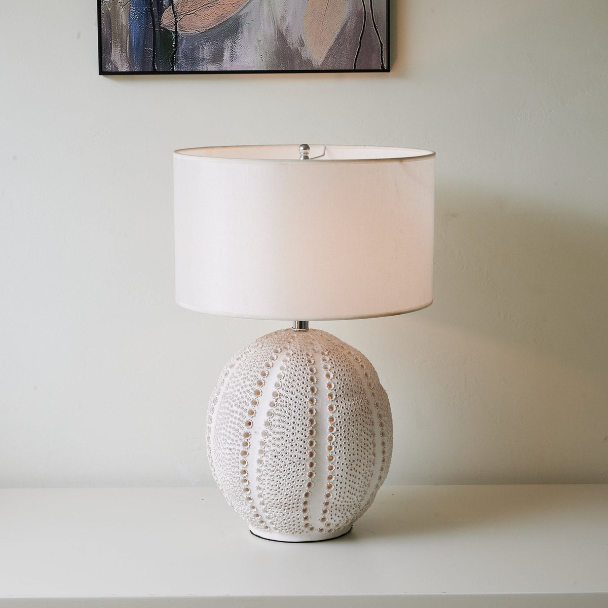 Sux ceramiczna lampa stołowa z płótna