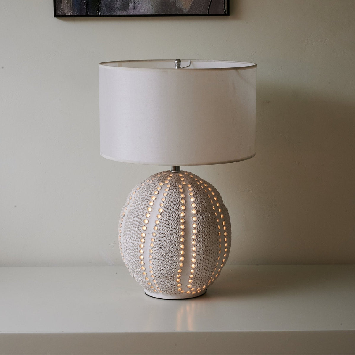 Sux ceramiczna lampa stołowa z płótna