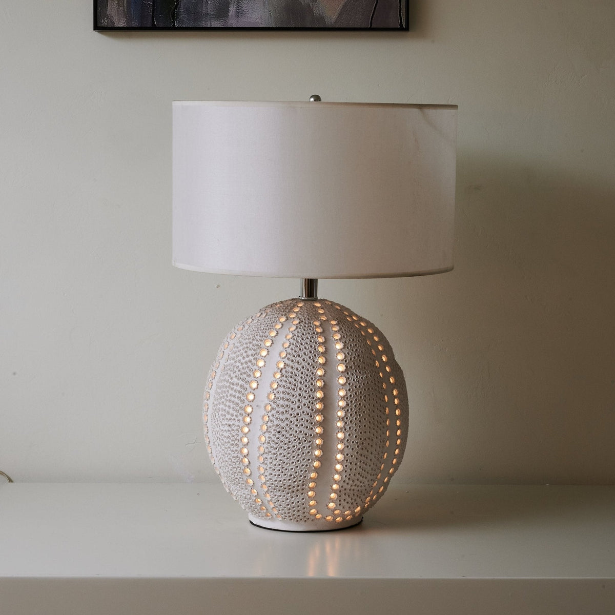 Sux ceramiczna lampa stołowa z płótna