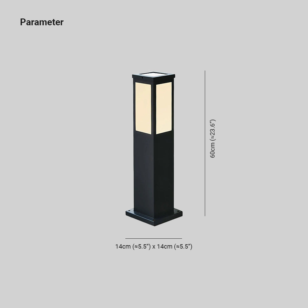 Leo słupowa lampa solarna na zewnątrz