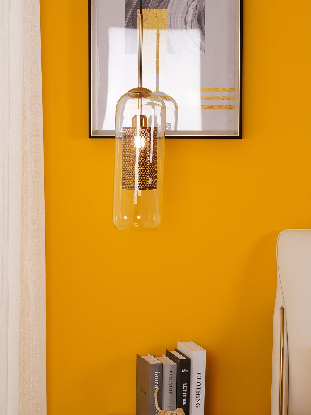 Sypharil minimalistyczna lampa wisząca ze szkła