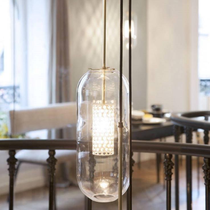 Sypharil minimalistyczna lampa wisząca ze szkła