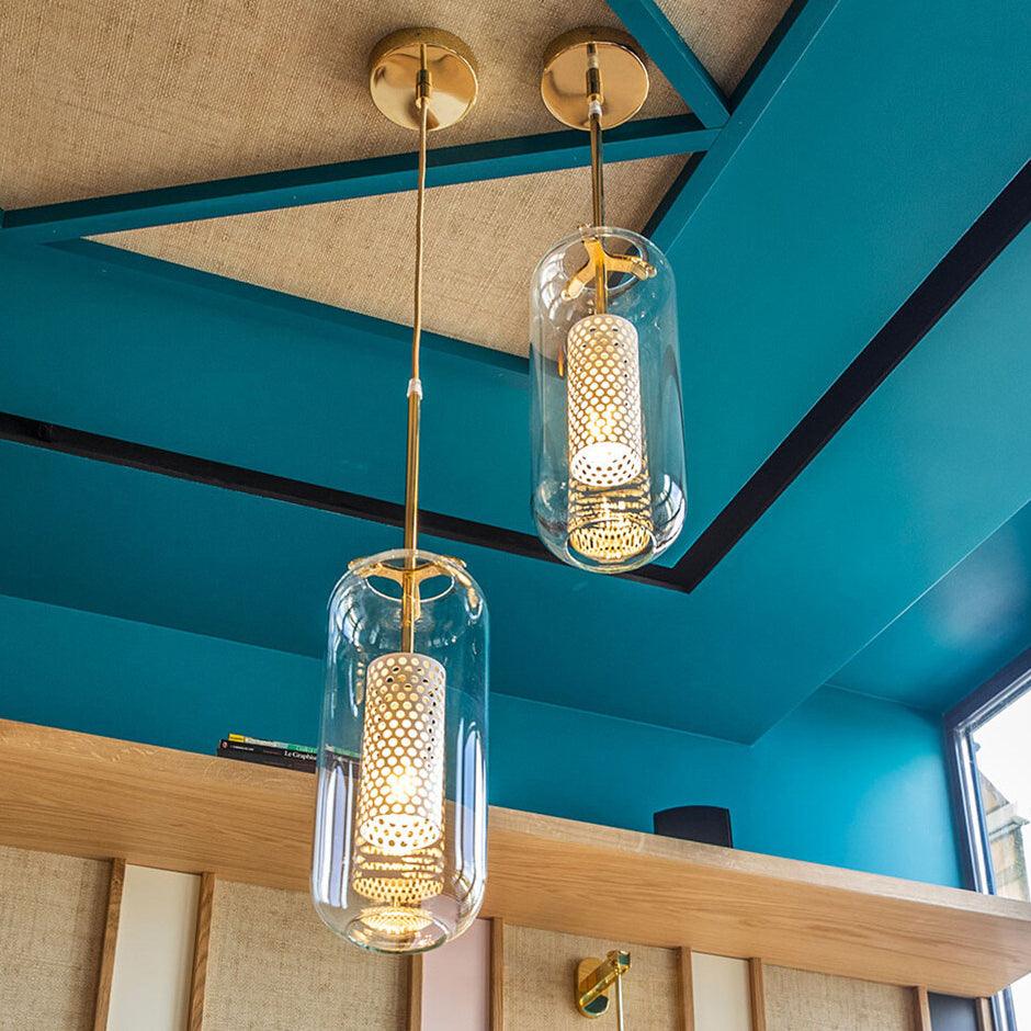 Sypharil minimalistyczna lampa wisząca ze szkła