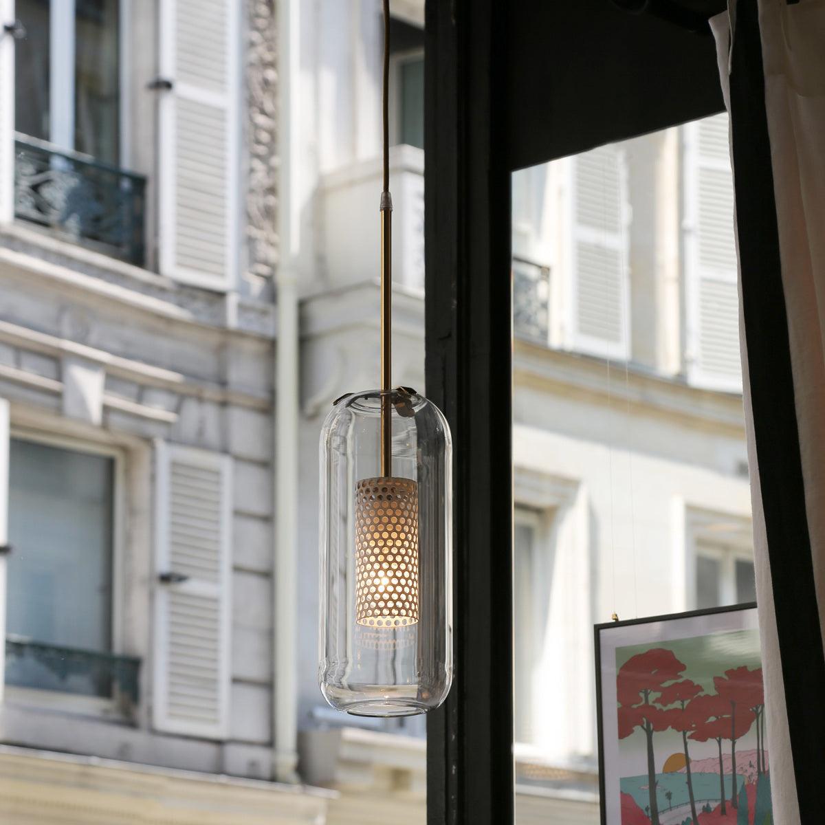 Sypharil minimalistyczna lampa wisząca ze szkła