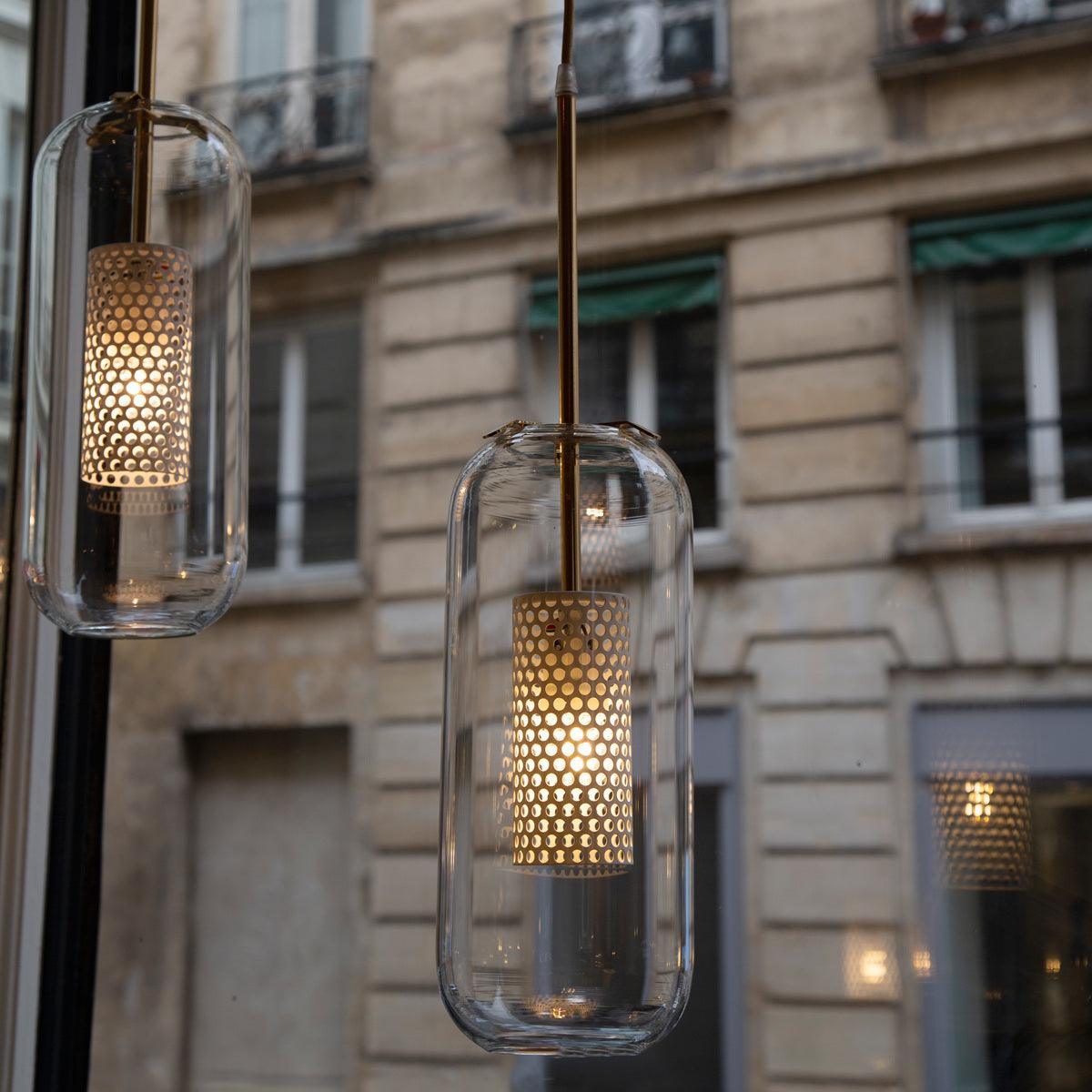 Sypharil minimalistyczna lampa wisząca ze szkła