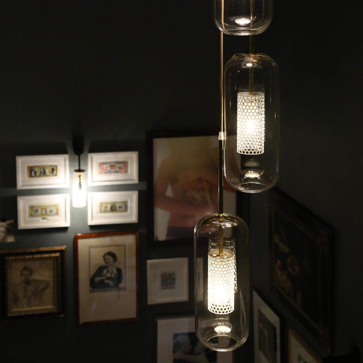 Sypharil minimalistyczna lampa wisząca ze szkła