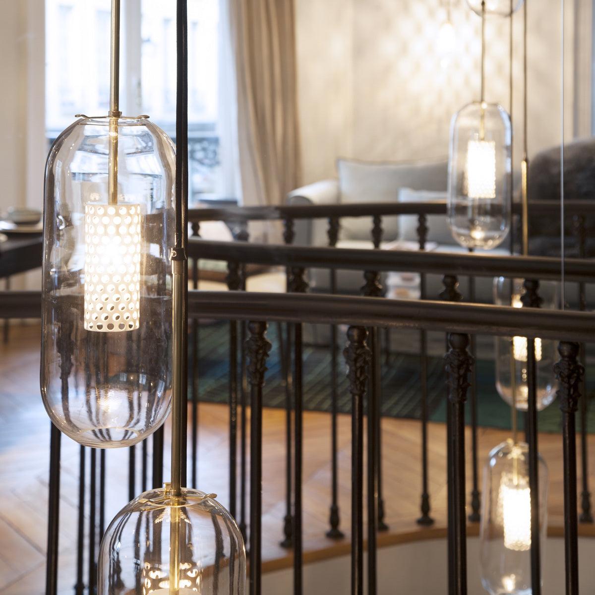 Sypharil minimalistyczna lampa wisząca ze szkła