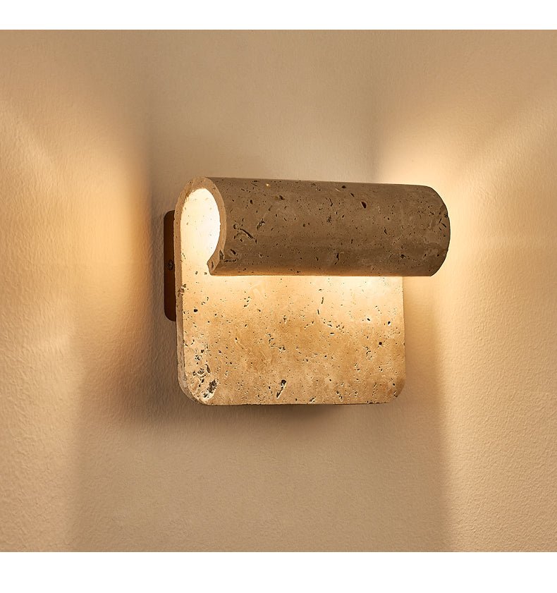 Vaelan Travertine Arc kinkiet