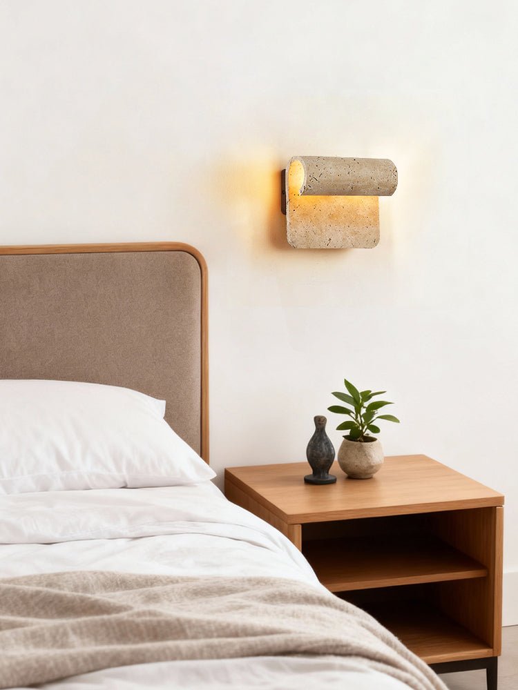 Vaelan Travertine Arc kinkiet
