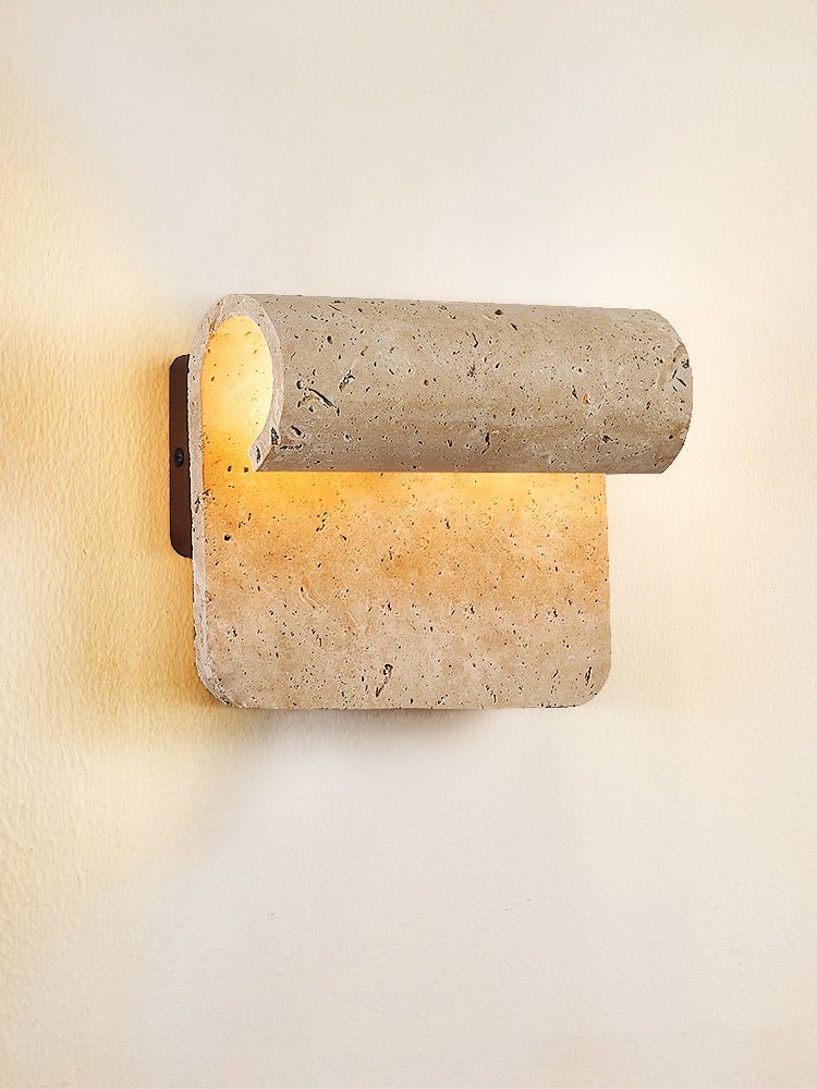 Vaelan Travertine Arc kinkiet