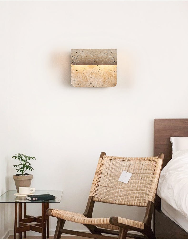 Vaelan Travertine Arc kinkiet