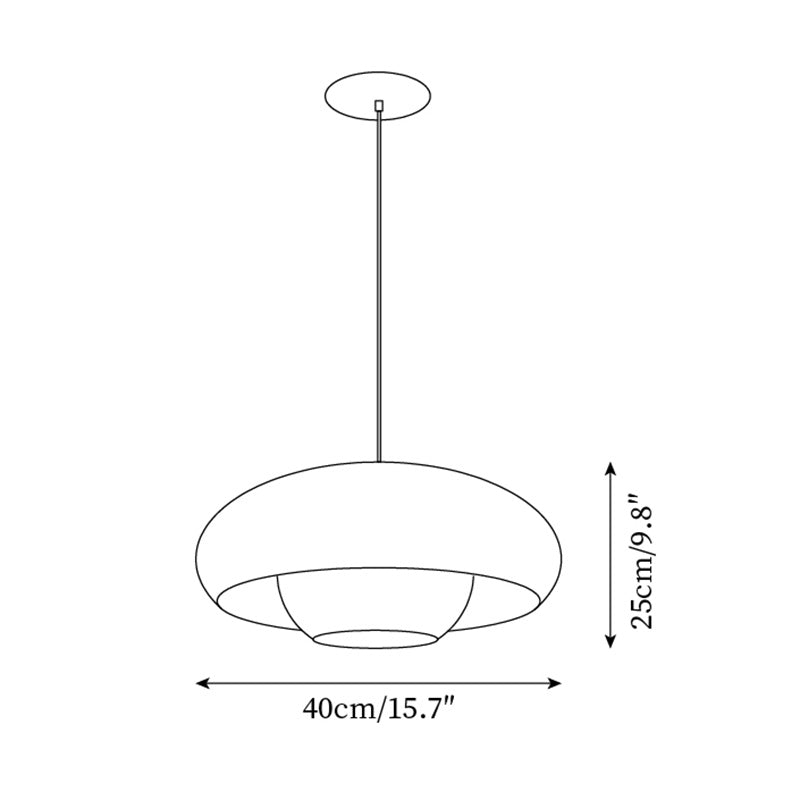 Duvio lampa wisząca czarna