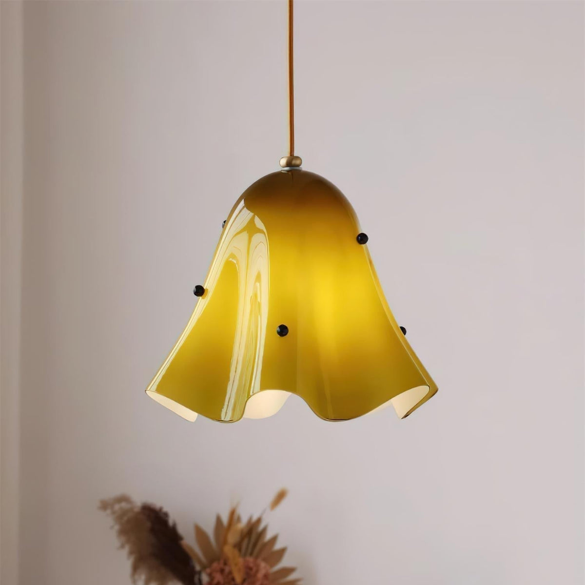 Arden Bell żyrandol ze szkła bez ozdobnych koralików