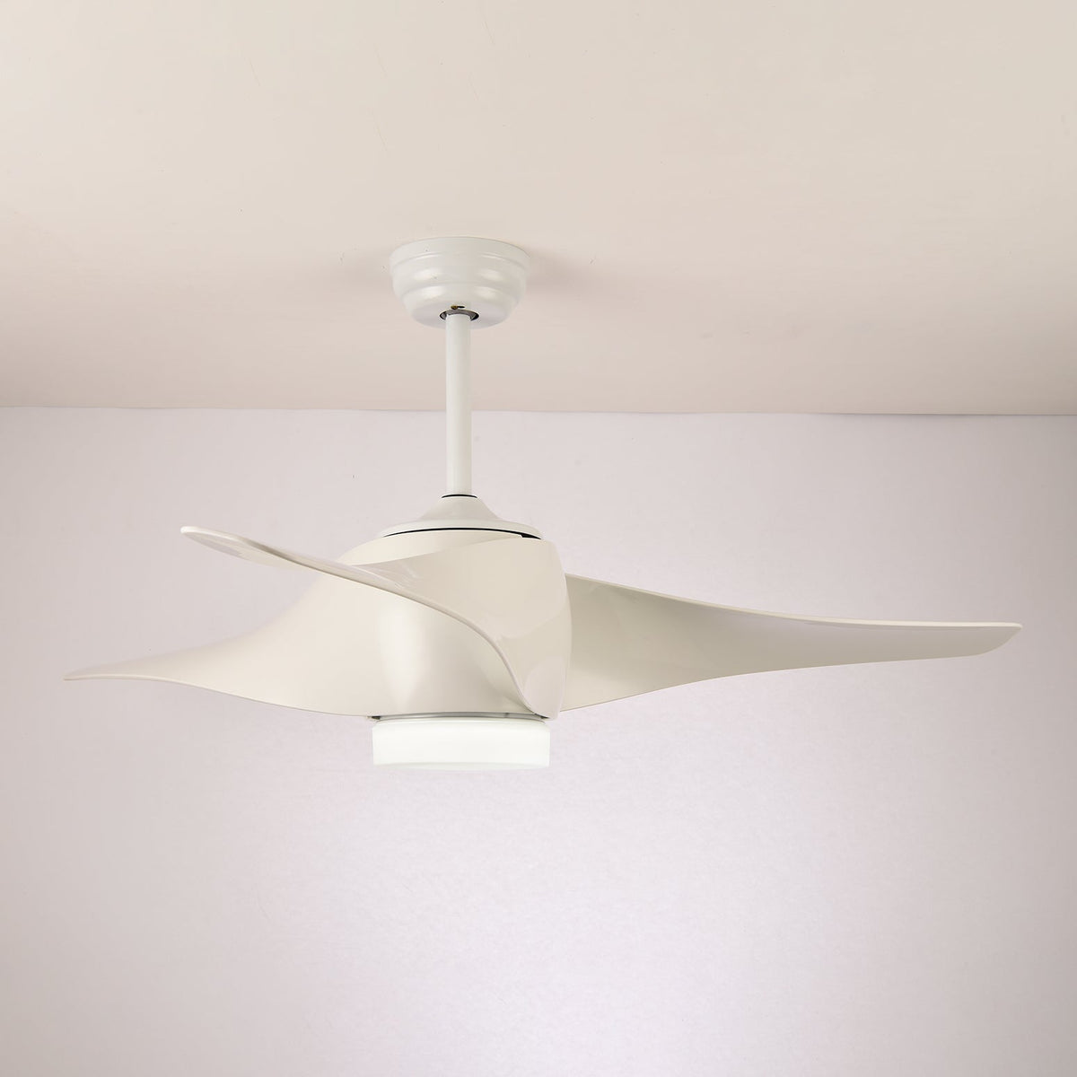 Umber nowoczesna lampa sufitowa z wentylatorem