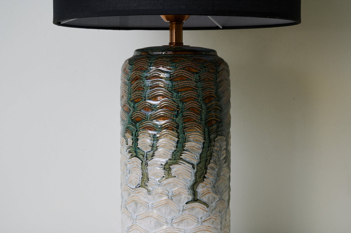 Ainsley nowoczesna lampa stołowa ceramiczna
