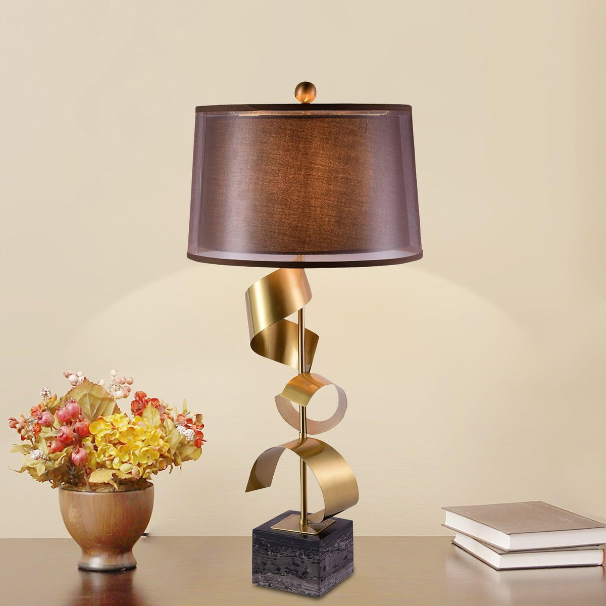 Seraph Luxe lampa stołowa z płótna