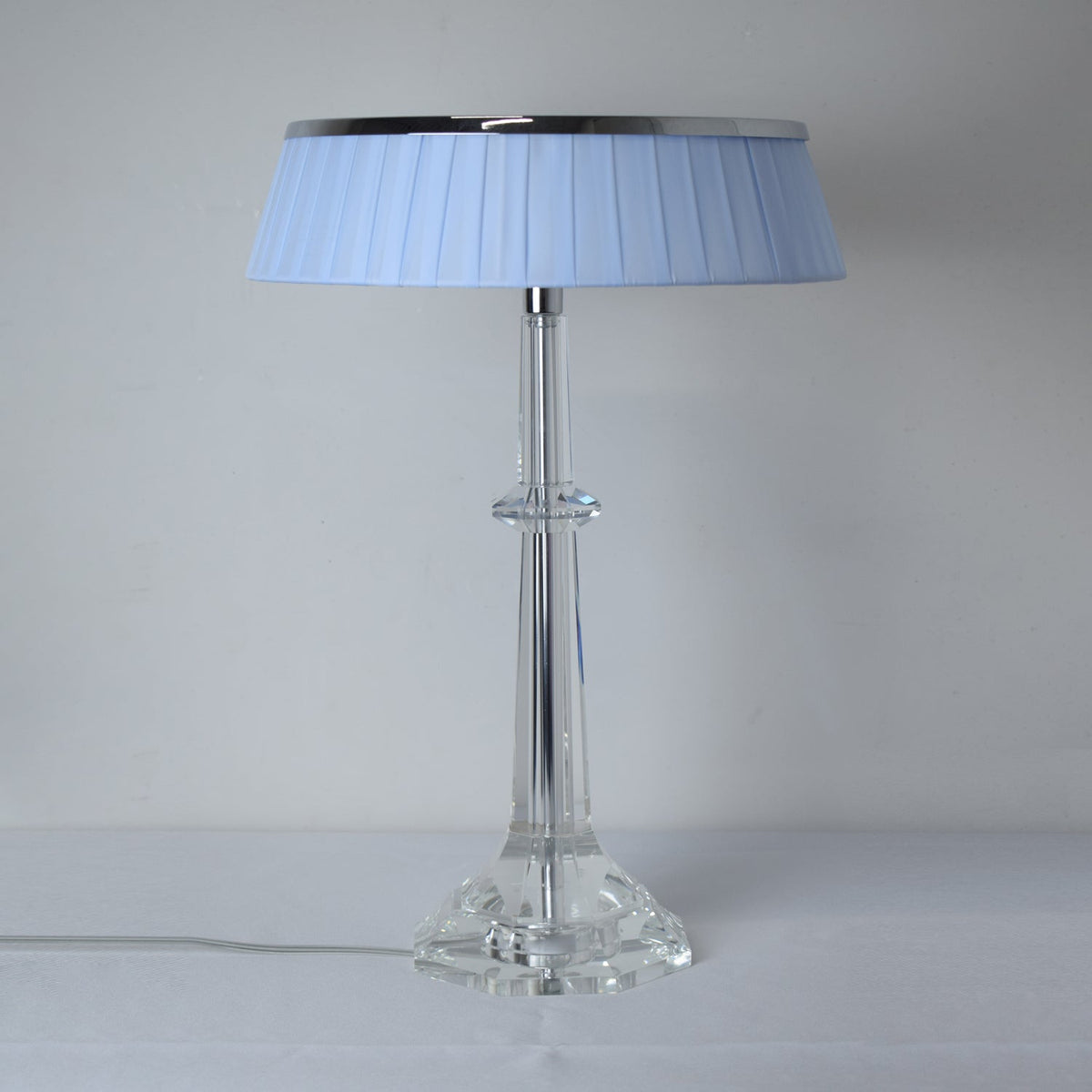Haloza elegancka lampa stołowa z płótna