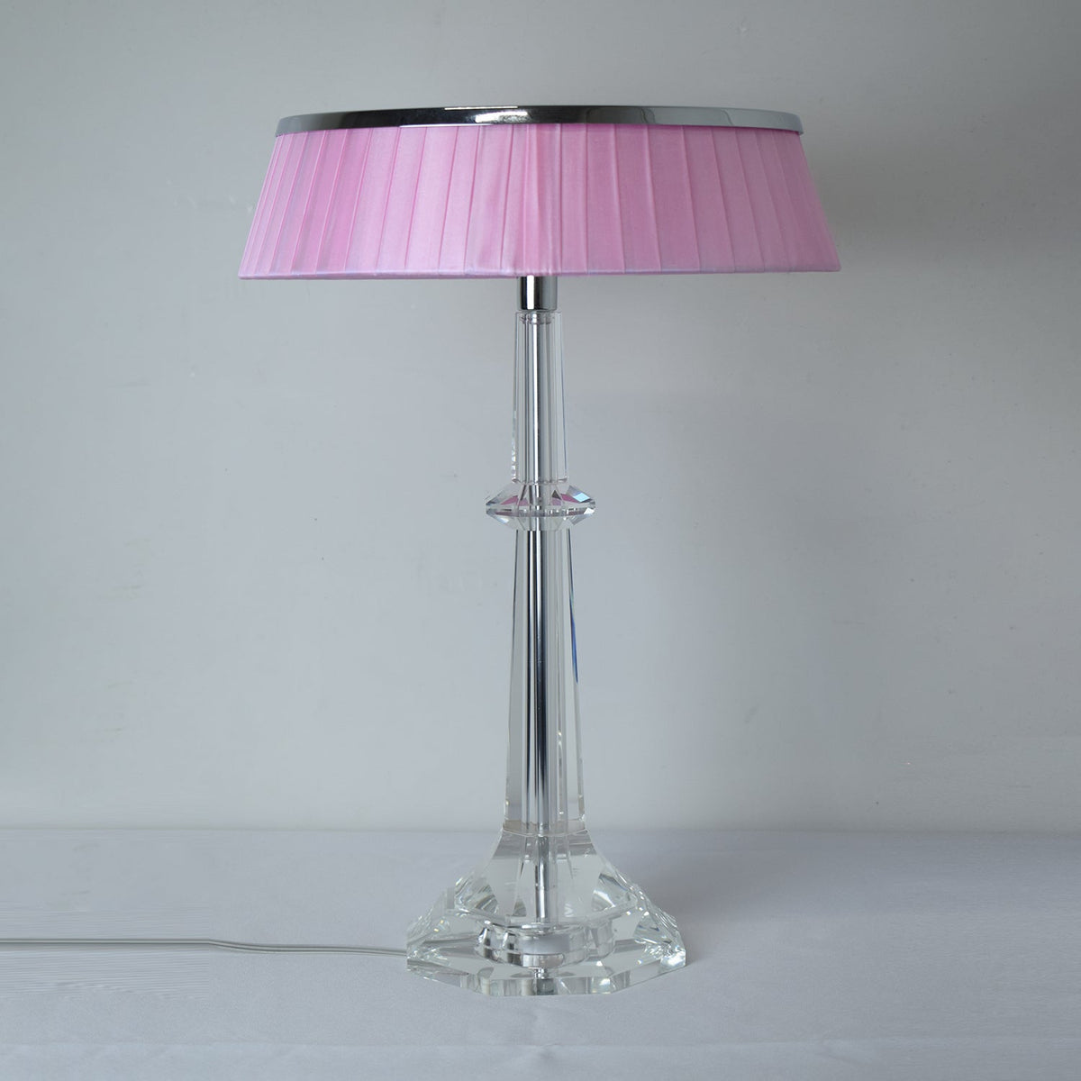 Haloza elegancka lampa stołowa z płótna