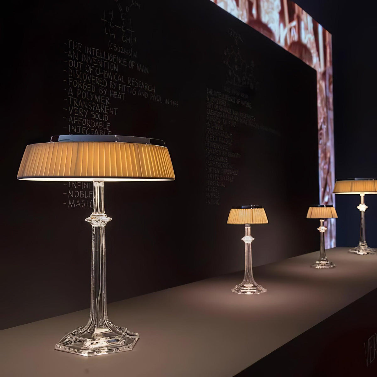 Haloza elegancka lampa stołowa z płótna