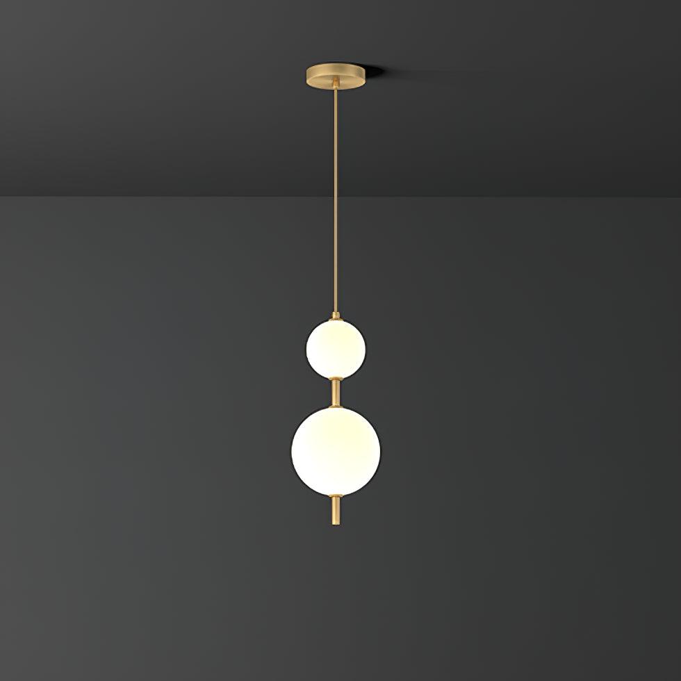 Velloran wisząca lampa z miedzi i plastiku