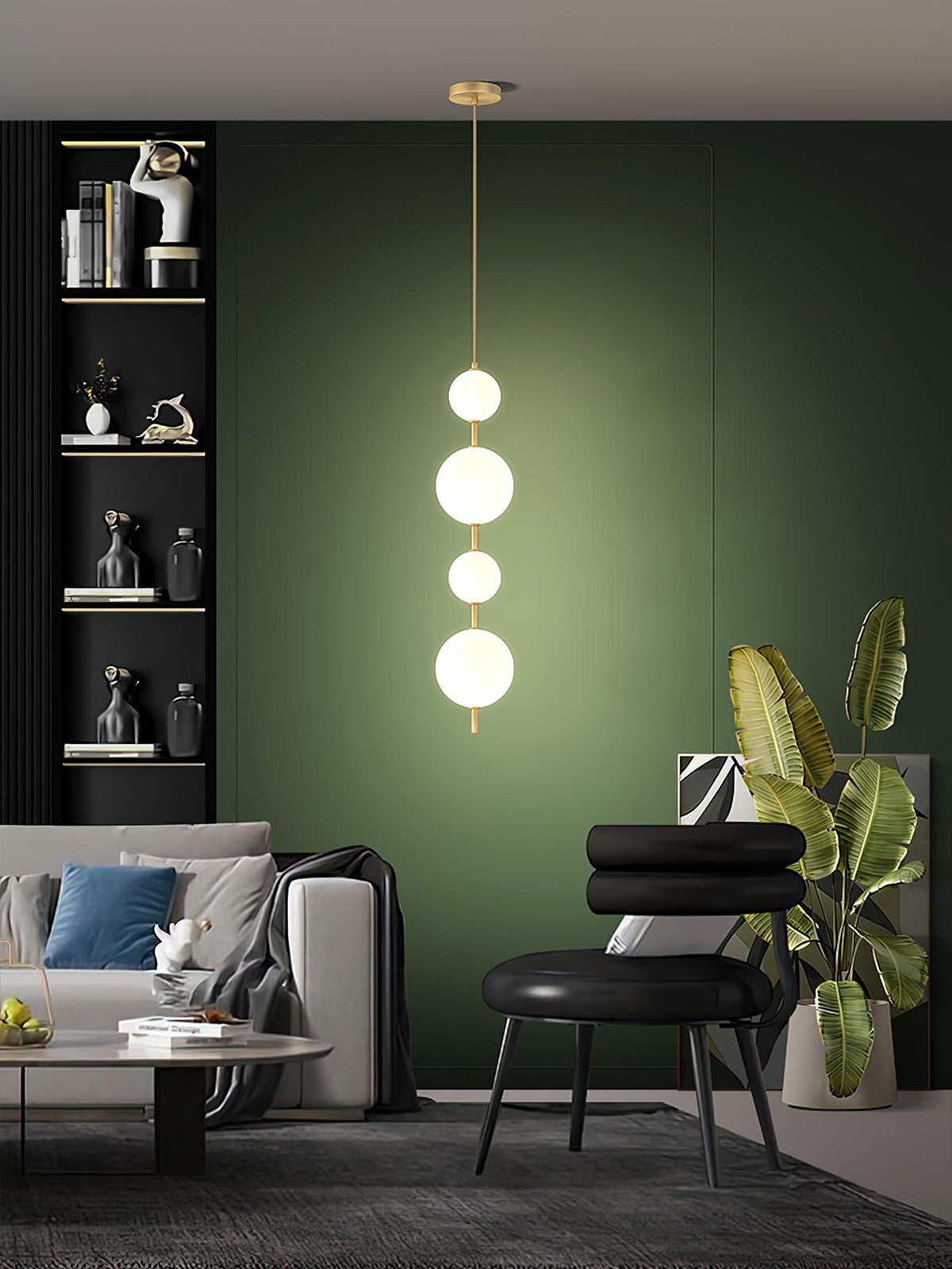 Velloran wisząca lampa z miedzi i plastiku