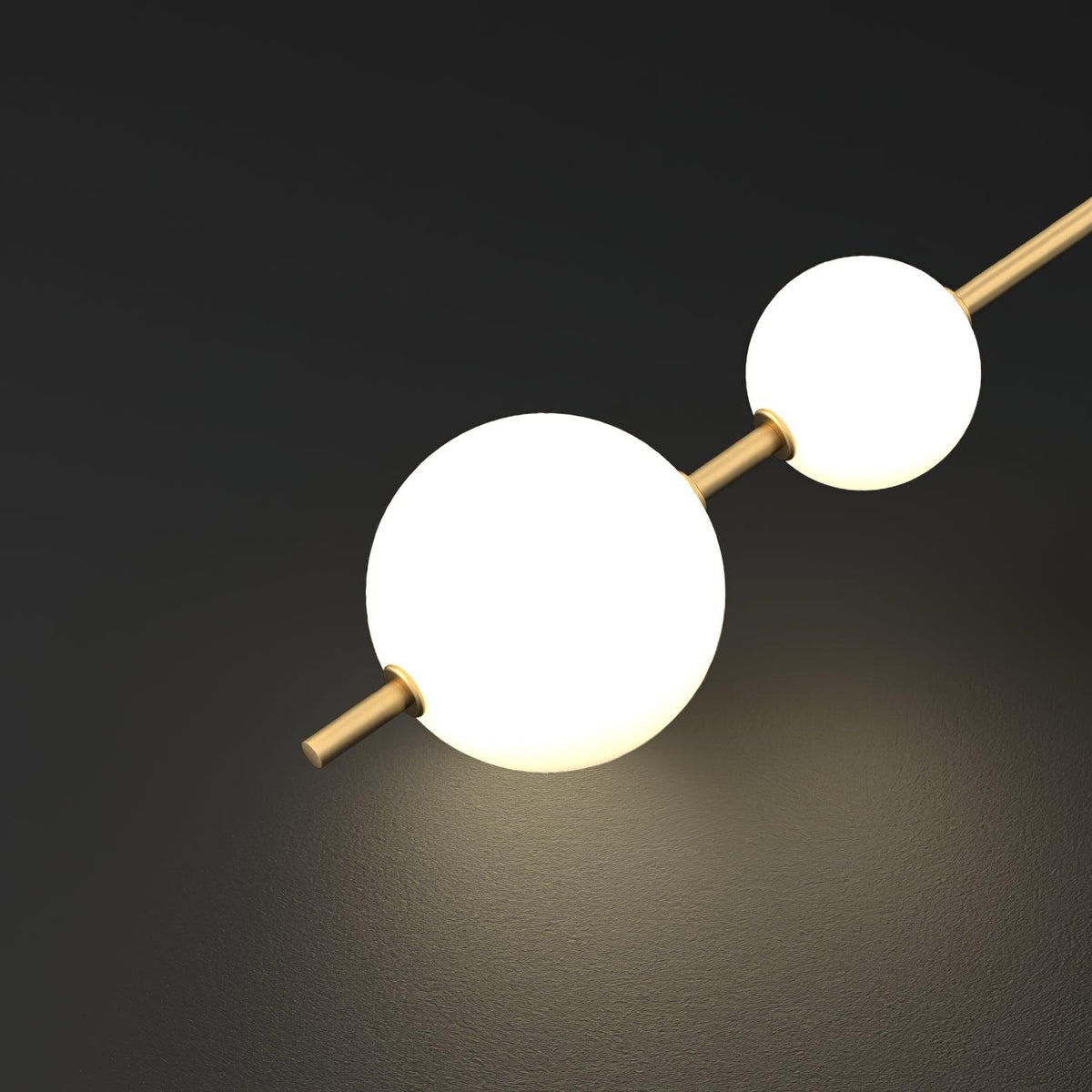 Cerin kulista lampa ścienna