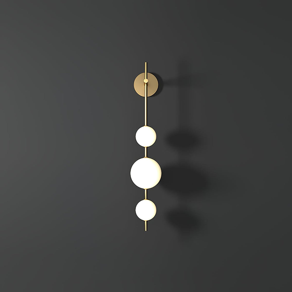 Cerin kulista lampa ścienna