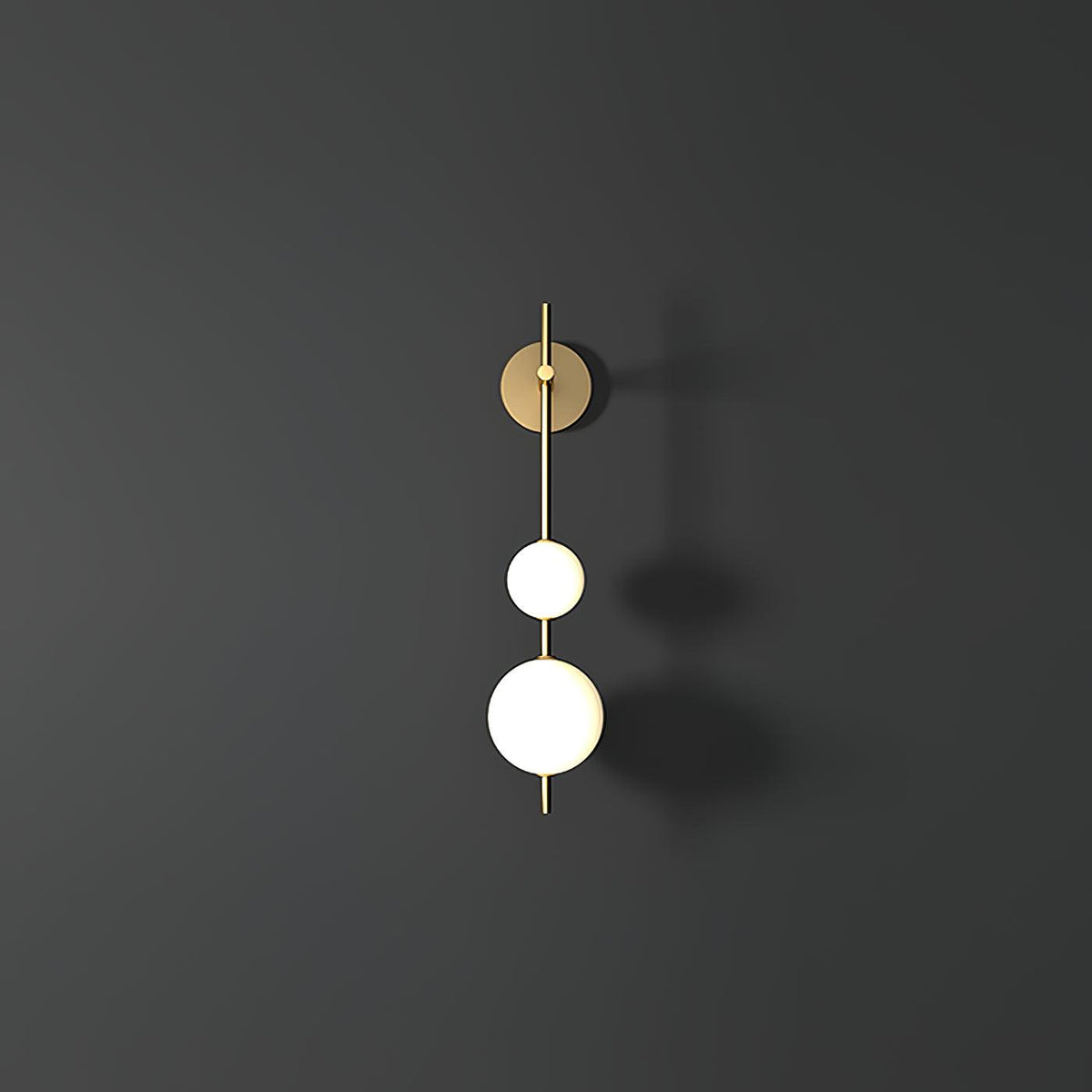 Cerin kulista lampa ścienna