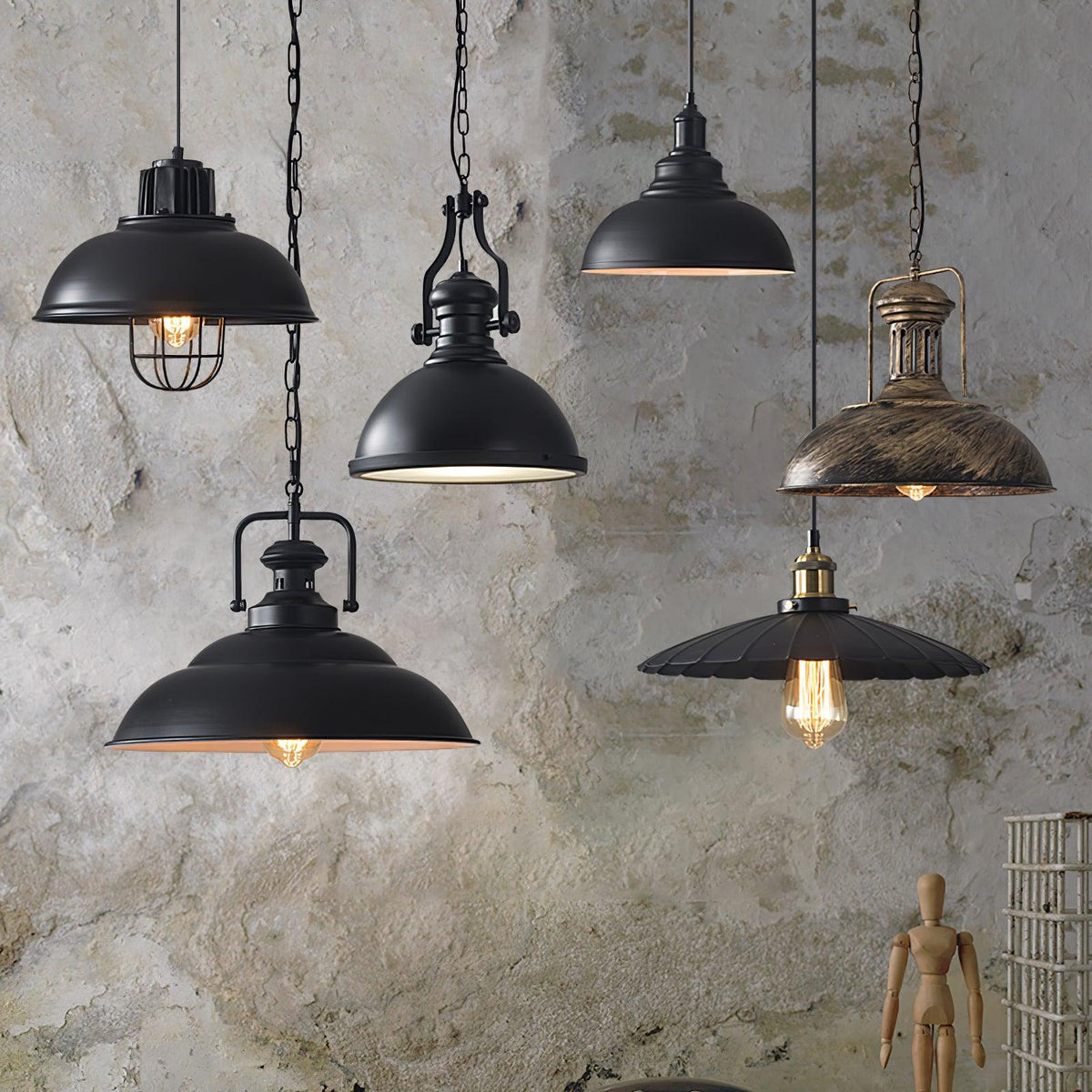 Mavell vintage industrial lampa wisząca