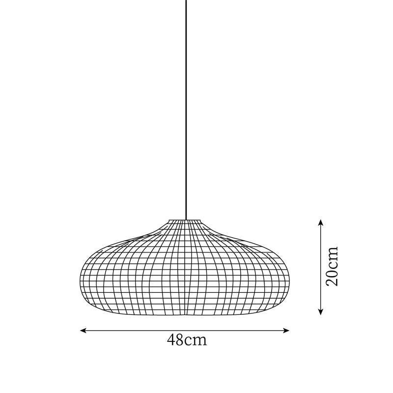 Savana lampa wisząca z rattanu