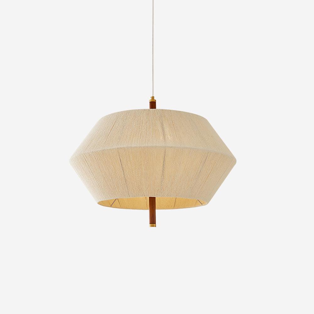 Elowen lampa wisząca z płótna nici bawełnianej orzech włoski naturalny